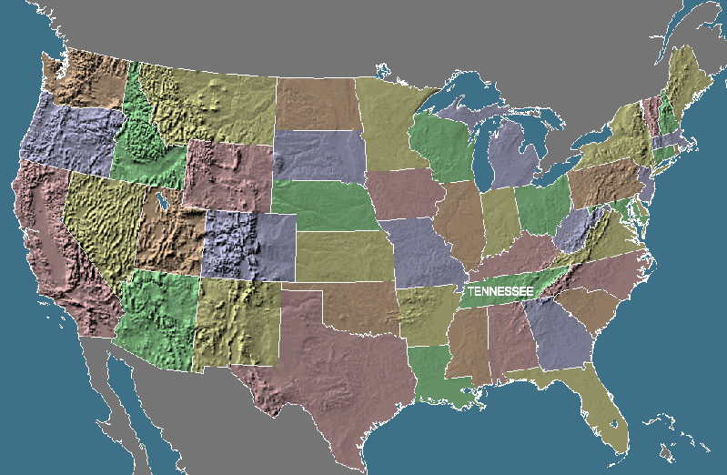Map of the USA